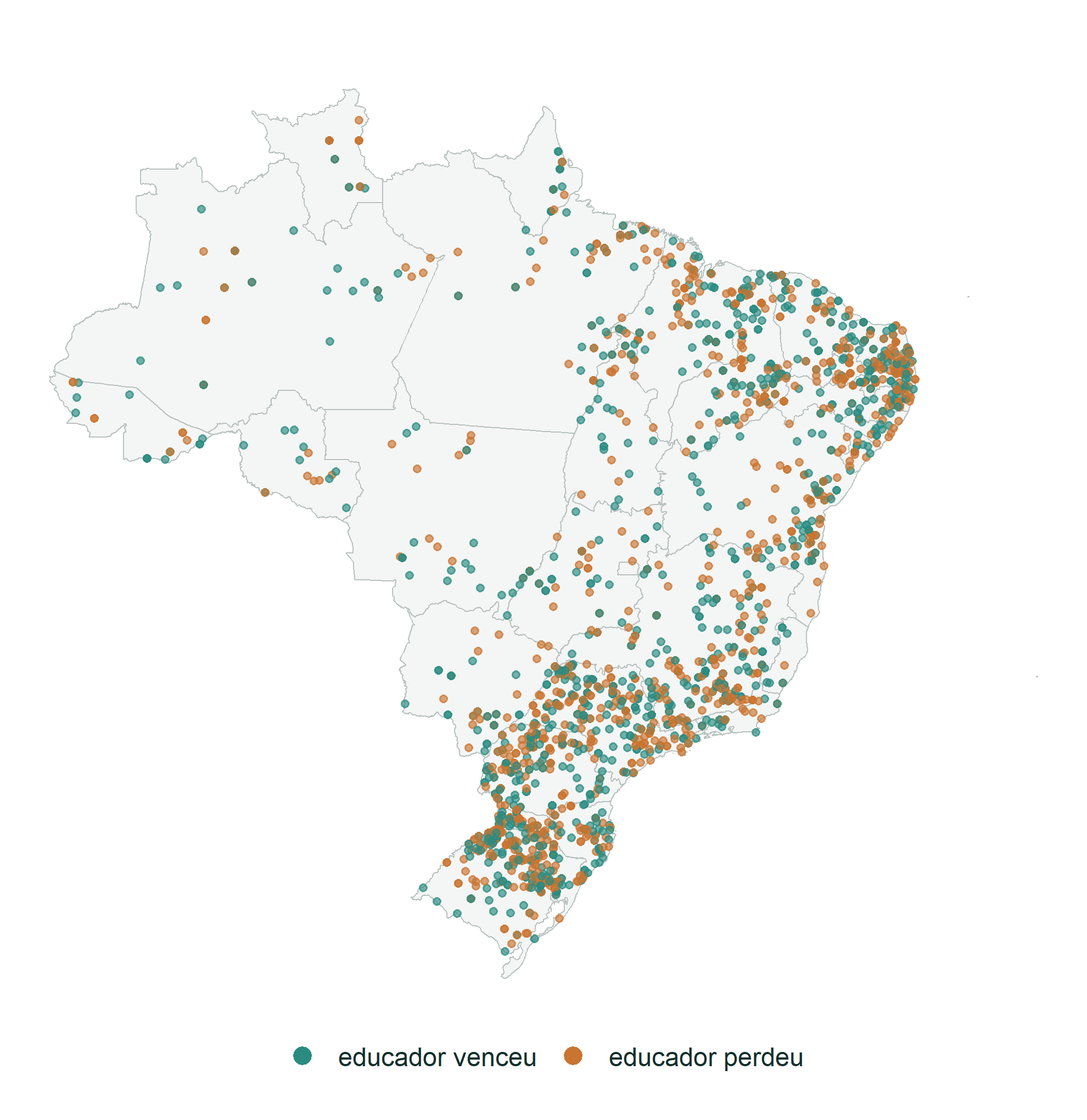 Com um educador na prefeitura, o Fundeb é mais aplicado, mais dele vai para a remuneração e o Ideb sobe depois